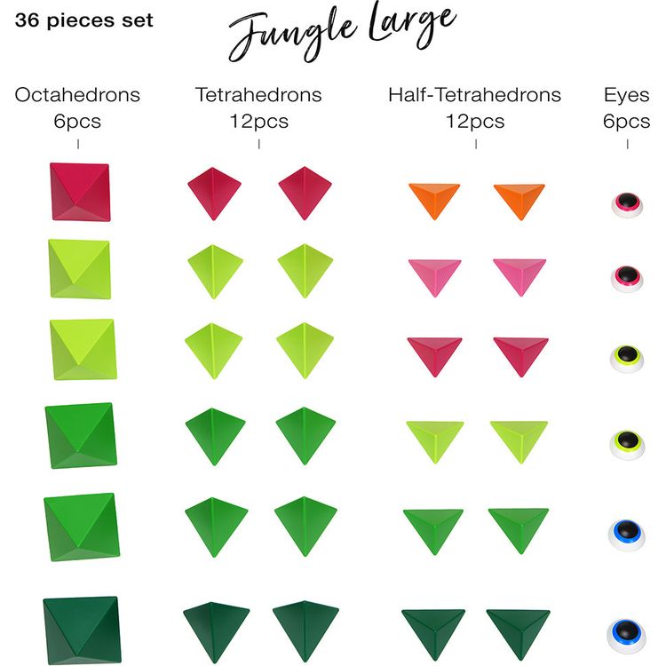 Trido Jungle Large Magnet Building Set - 36 Pieces - Image 3