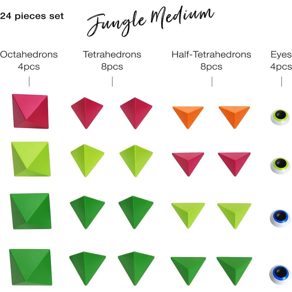Trido Jungle Medium Magnet Building Set - 24 Pieces - Image 3