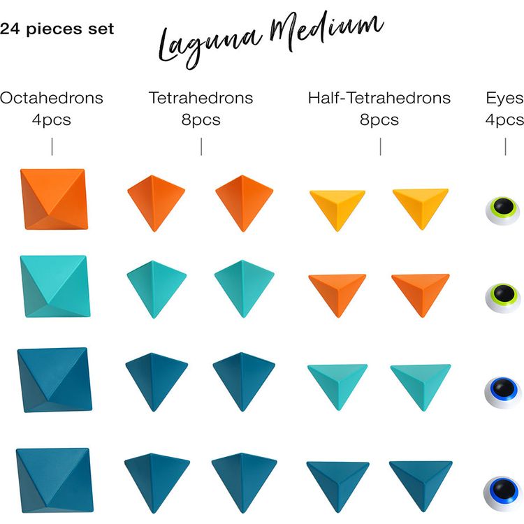 Alternative view of Trido Laguna Medium Magnet Building Set - 24 Pieces