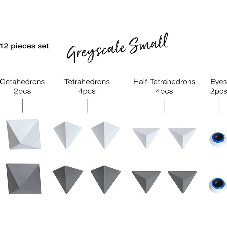 Alternative view of Trido Monochromatic Small Magnet Building Set - 12 Pieces