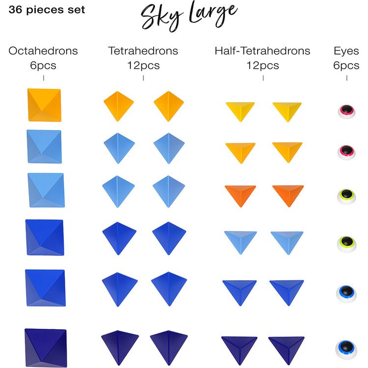 Alternative view of Trido Sky Large Magnet Building Set - 36 Pieces