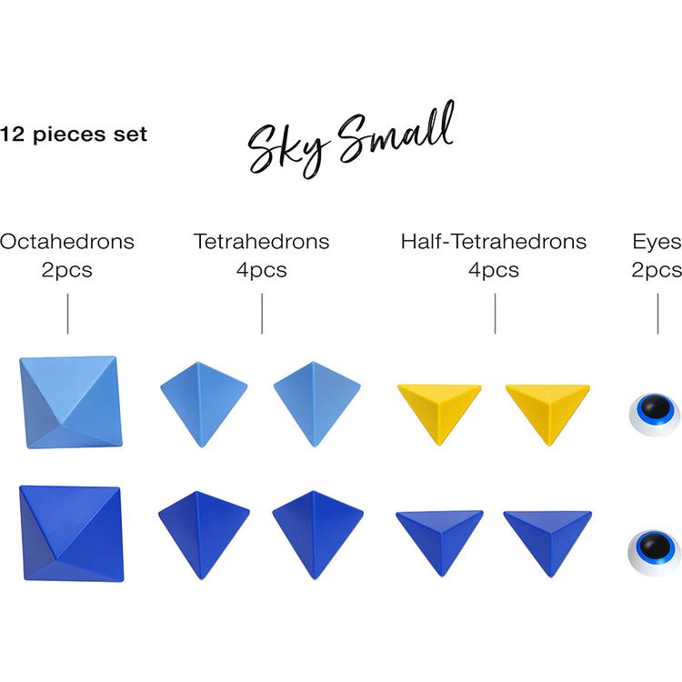 Alternative view of Trido Sky Small Magnet Building Set - 12 Pieces