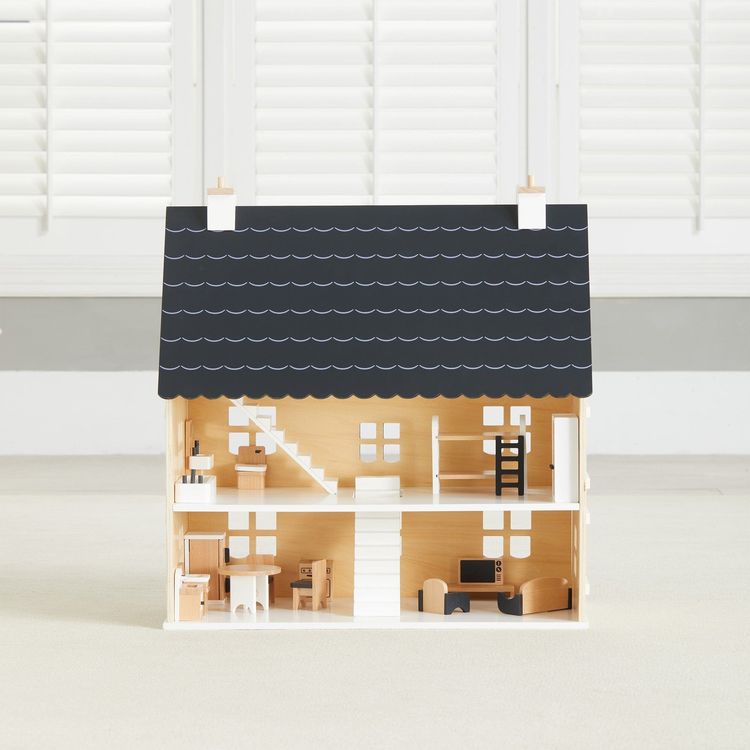 Two-story Wooden Dollhouse - Image 4