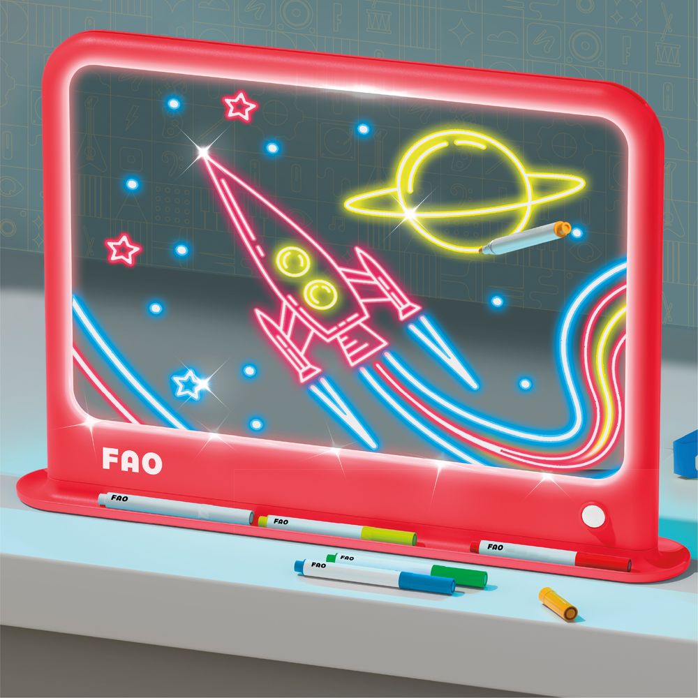 Alternative view of Ultimate Neon Light Board 11-Piece Set