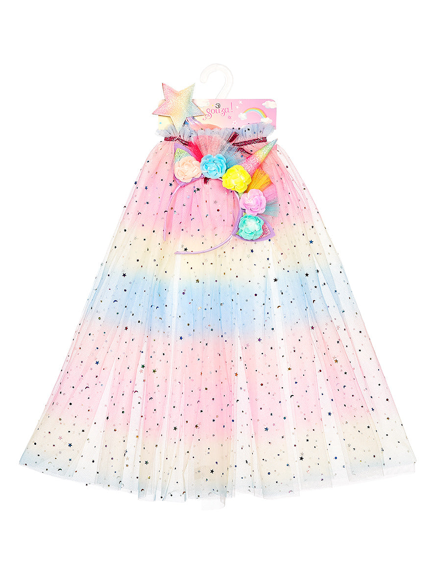 Alternative view of Unicorn Costume Cape Set with Headband & Wand - 5-7 Years