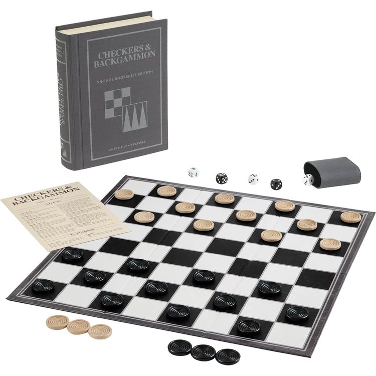 Vintage Bookshelf Assortment - 4 Pack - Jenga, Battleship, Checkers & Backgammon, Trivial Pursuit - Image 5