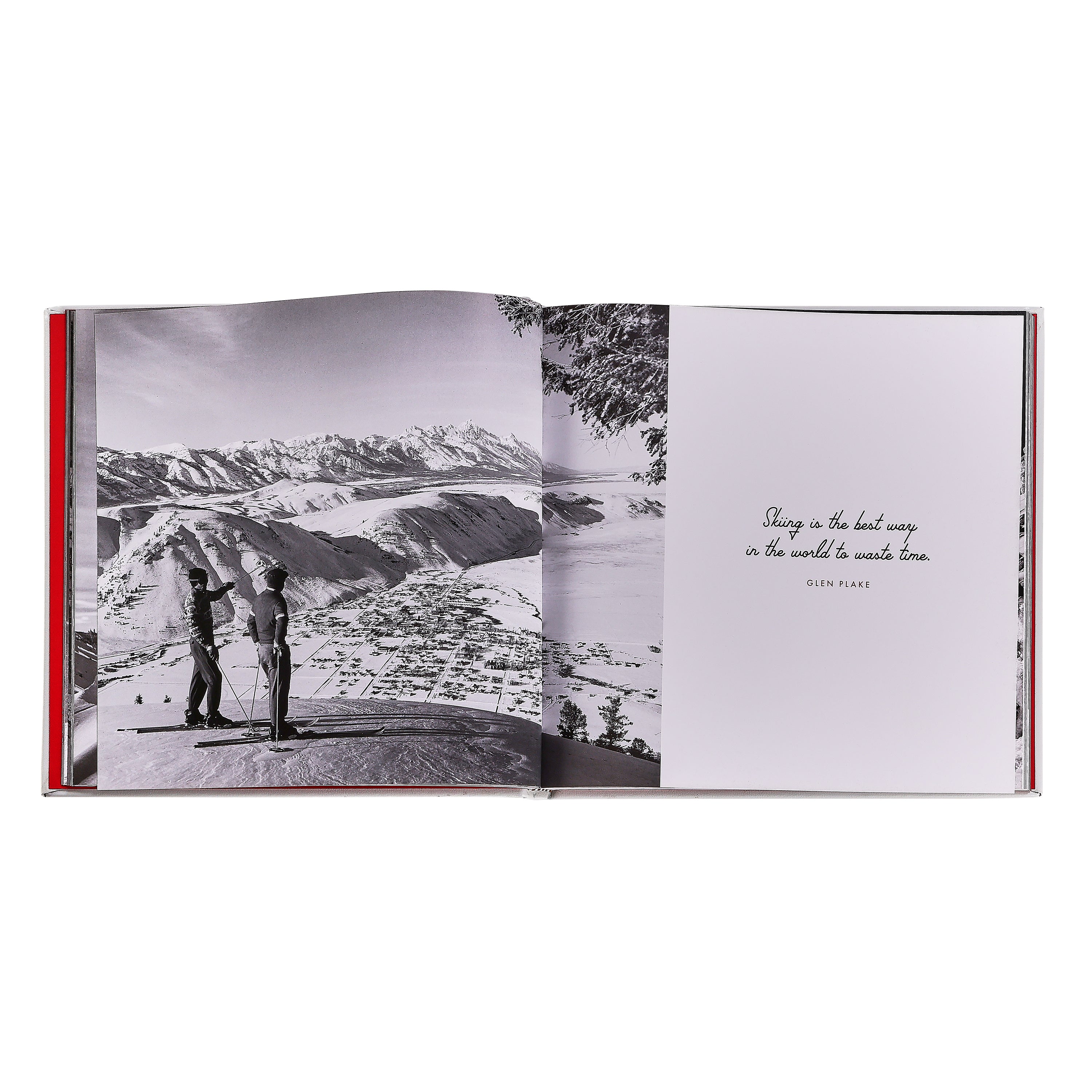 Alternative view of Vintage Skiing Book Leather Edition