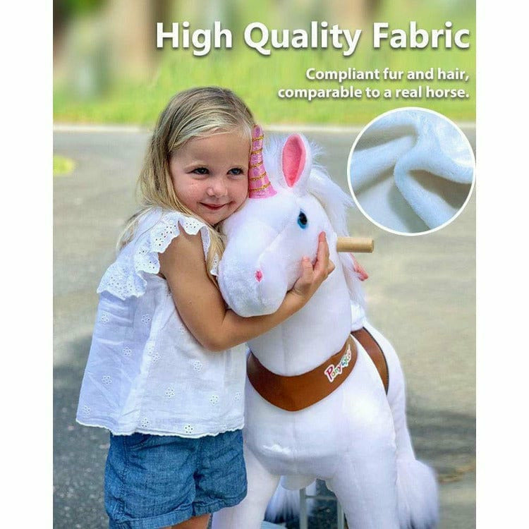 Alternative view of White Model U Ride-On Unicorn - 3-4 Years
