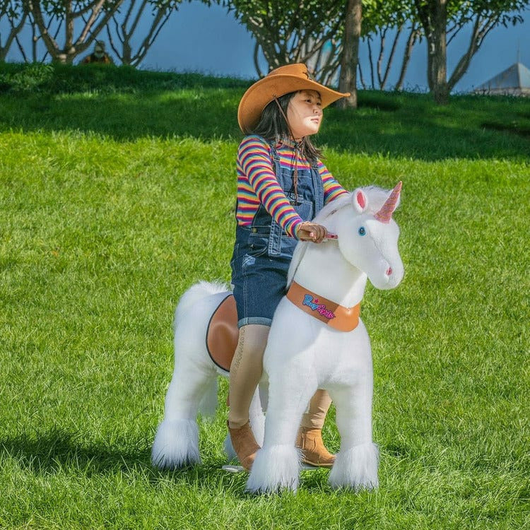 Alternative view of White Model U Ride-On Unicorn - 7+ Years