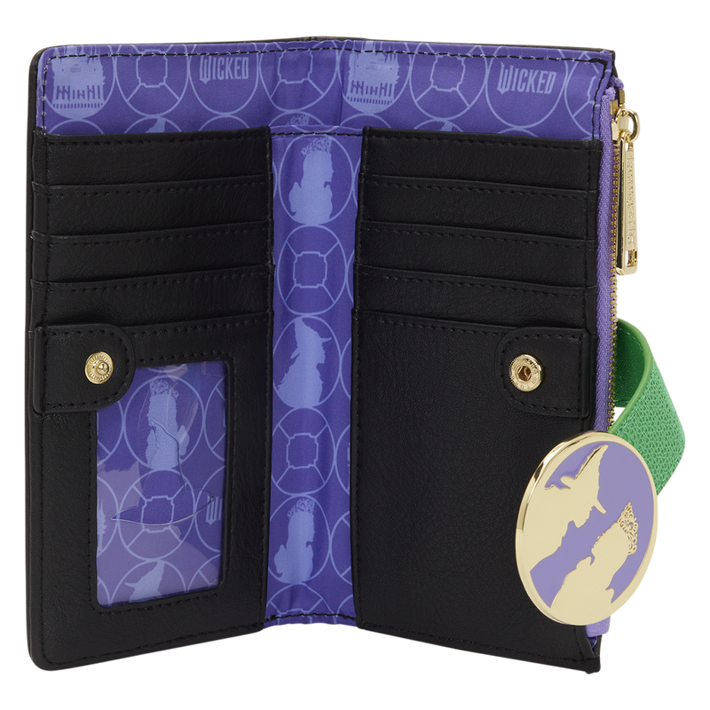 Wicked Glinda & Elphaba Floral & Lace Flap Wallet - Image 3