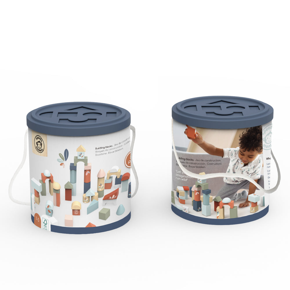 Wood Building Blocks Set of 50 - Image 3