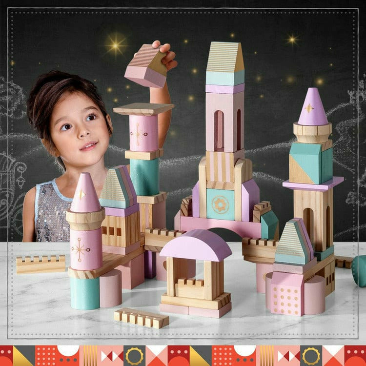 Alternative view of Wood Castle Blocks 75pcs