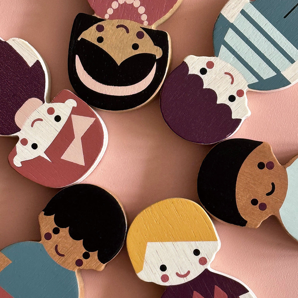 Alternative view of Wood Doll Family & Pets Bundle