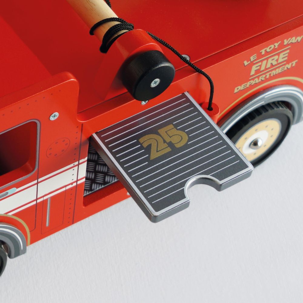 Wood Fire Engine with Firefighters - Image 6