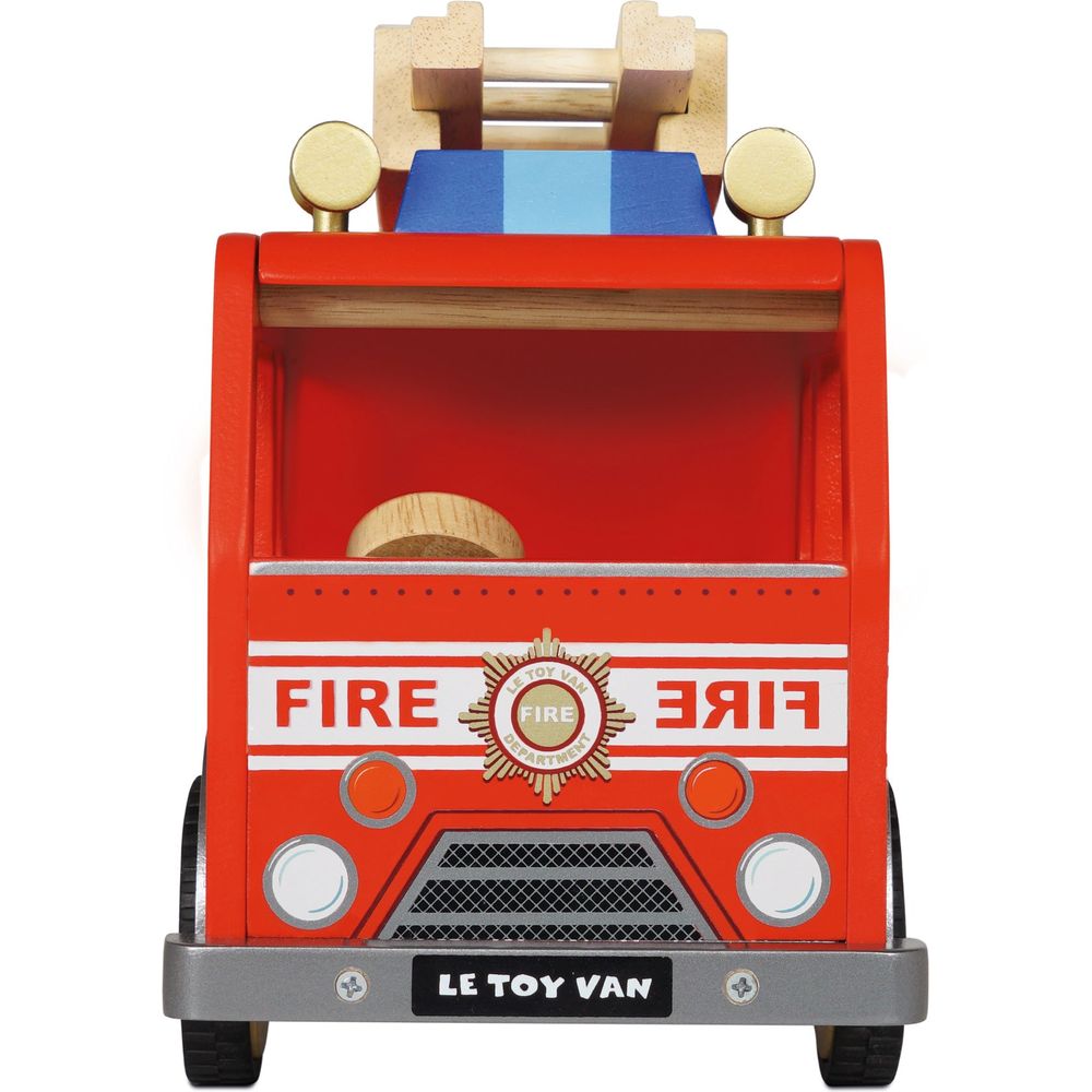 Wood Fire Engine with Firefighters - Image 9