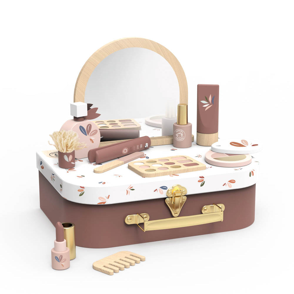 Wood Pretend Play Beauty Suitcase