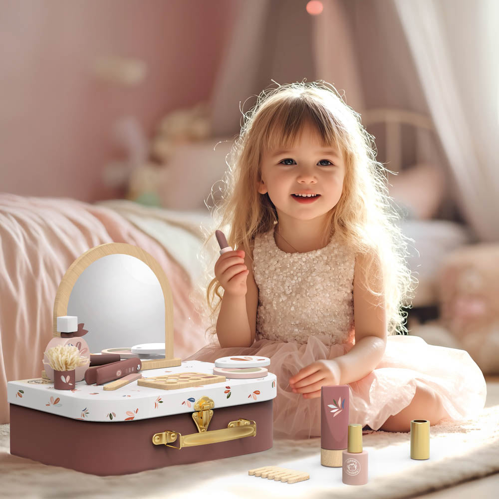 Alternative view of Wood Pretend Play Beauty Suitcase