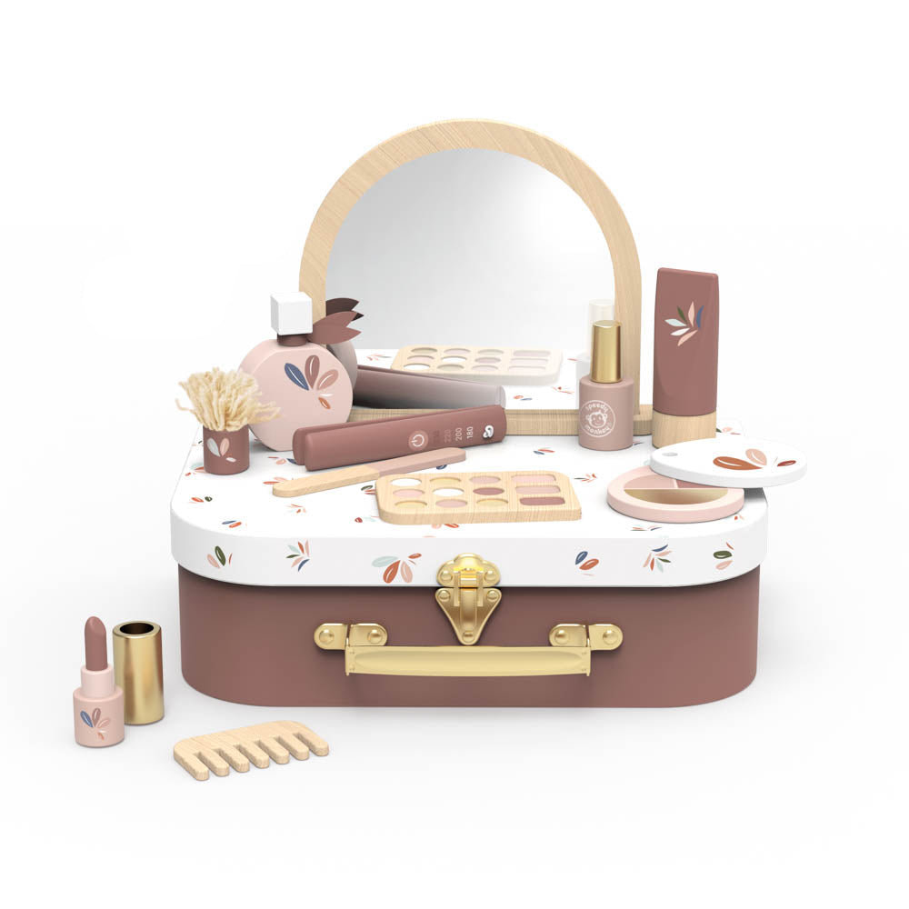 Wood Pretend Play Beauty Suitcase - Image 3