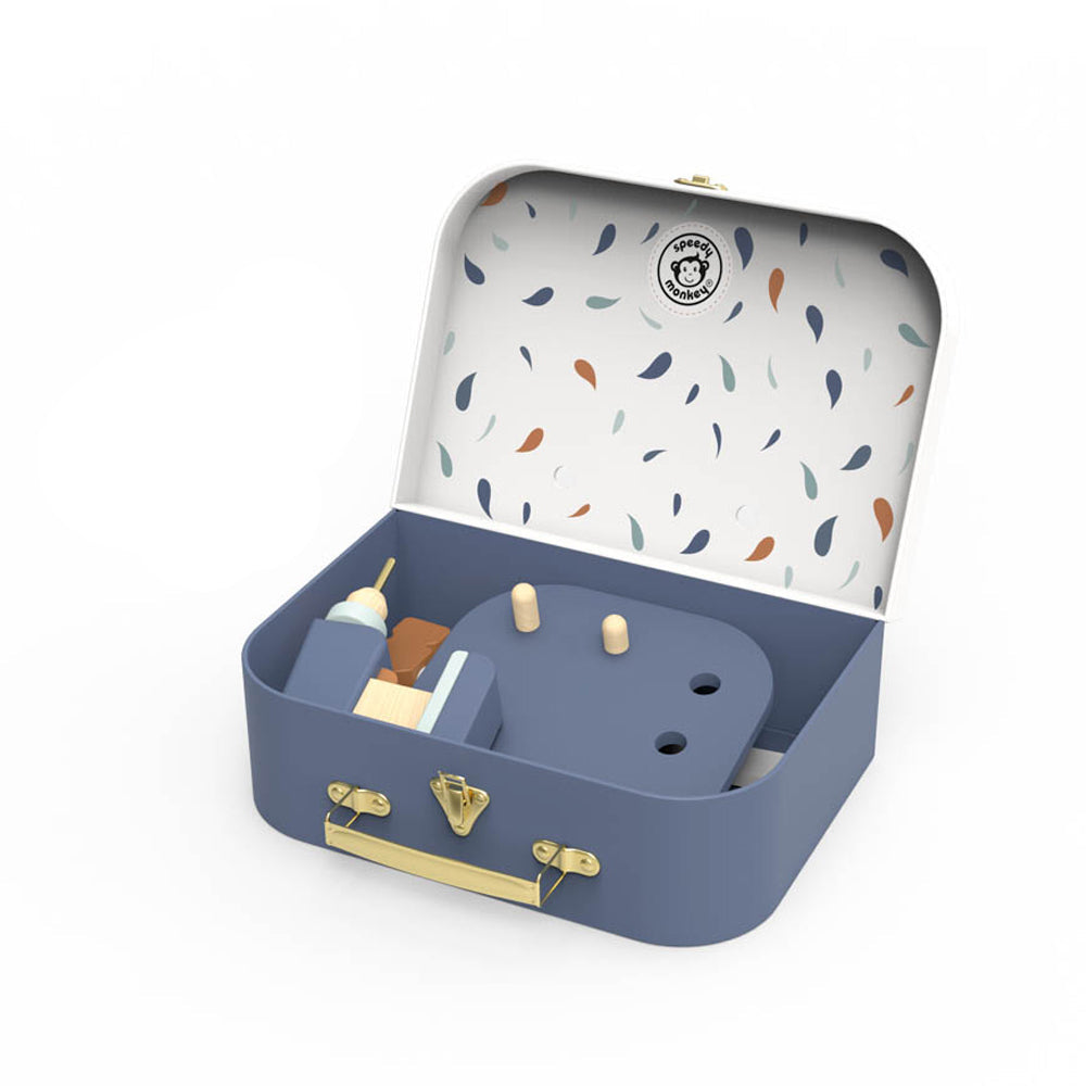 Wood Pretend Play Toolkit with Suitcase - Image 3
