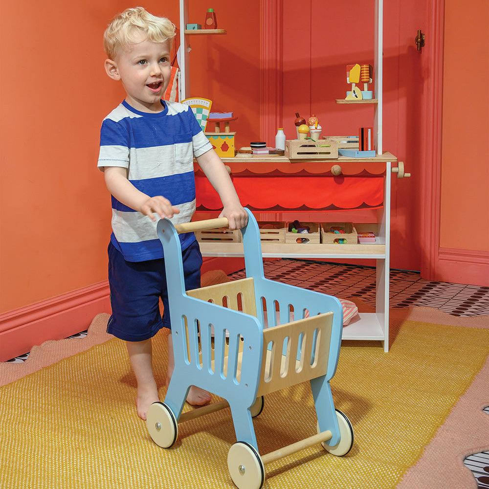 Alternative view of Wood Shopping Cart