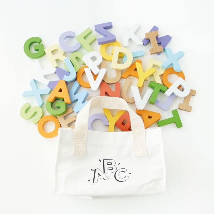 Wooden Alphabet Set & Bag - 60 Letters - Image 3