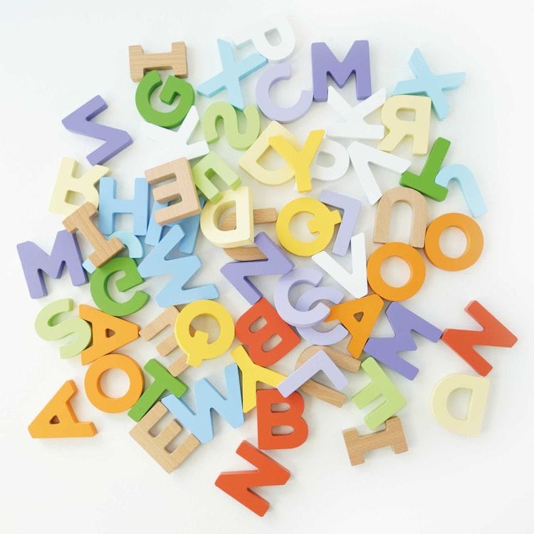 Alternative view of Wooden Alphabet Set & Bag - 60 Letters