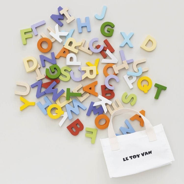 Wooden Alphabet Set & Bag - 60 Letters - Image 6