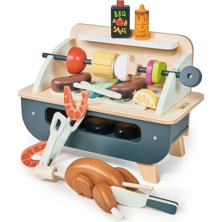 Wooden Barbeque Play Set - Image 3