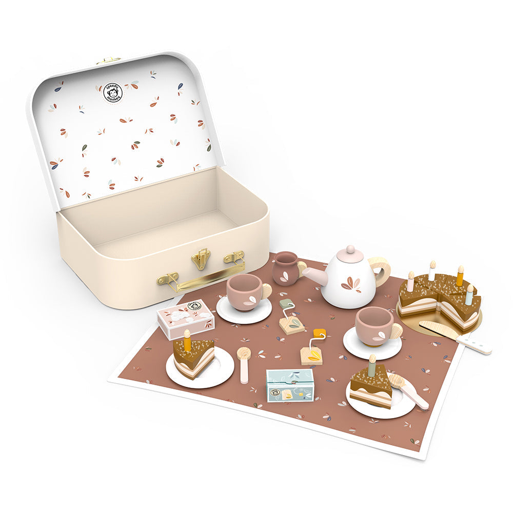 Wooden Birthday Tea Set
