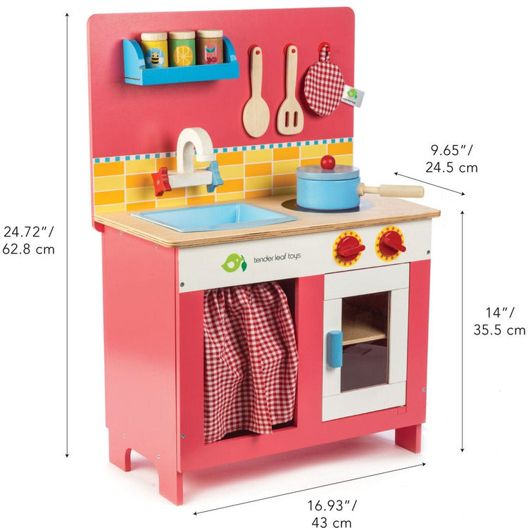 Wooden Cherry Pie Kitchen Play Set - Image 3