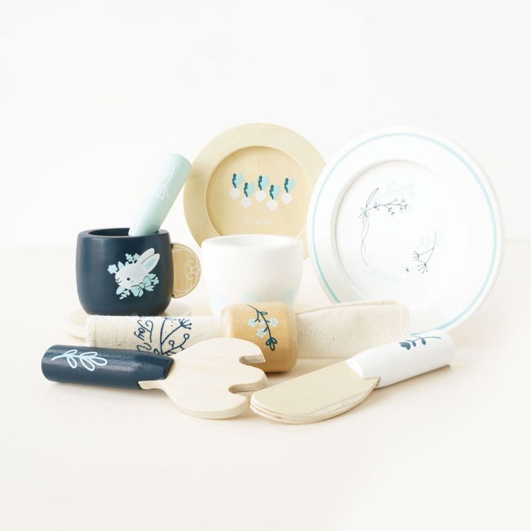 Alternative view of Wooden Cutlery Pretend Play Dining Set