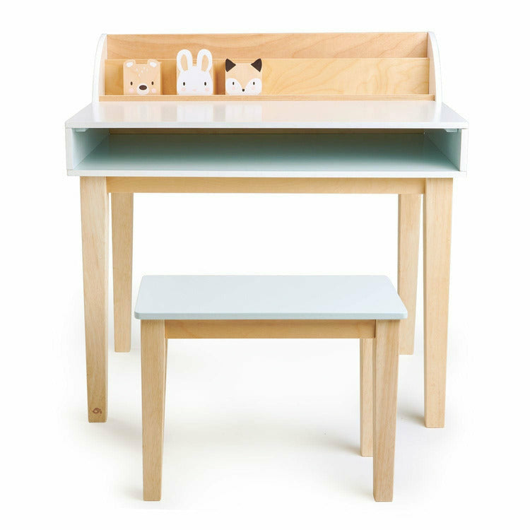 Wooden Desk and Chair - Image 3