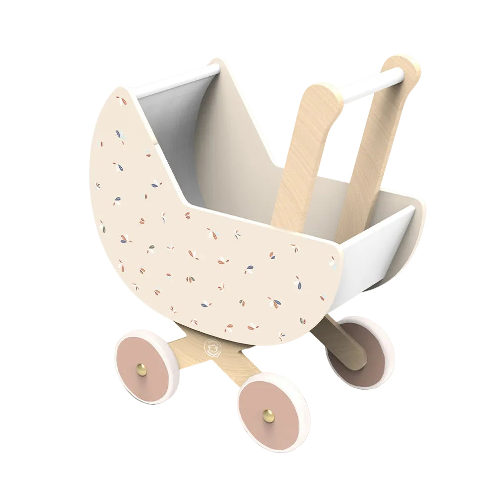 Wooden Doll Pram