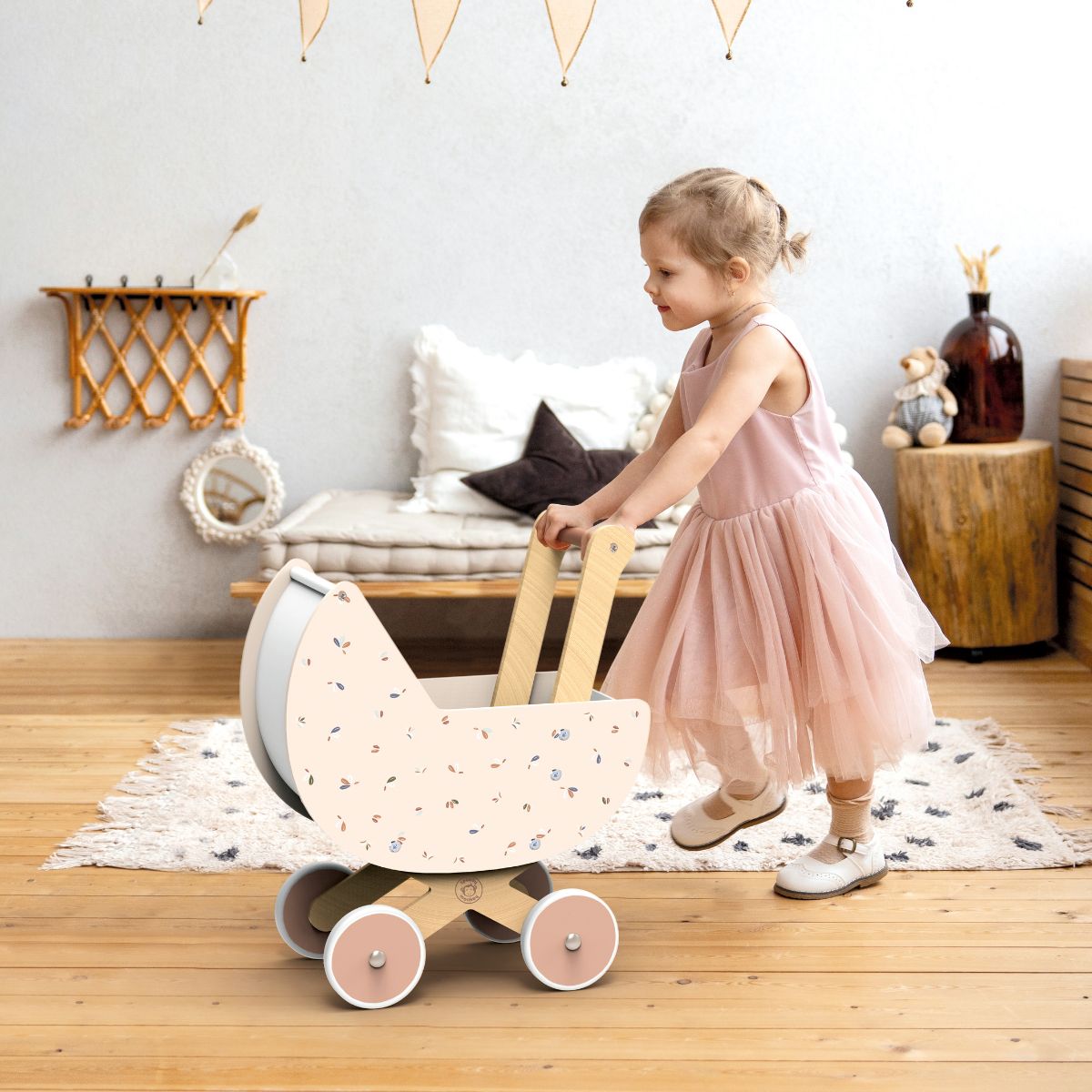 Alternative view of Wooden Doll Pram