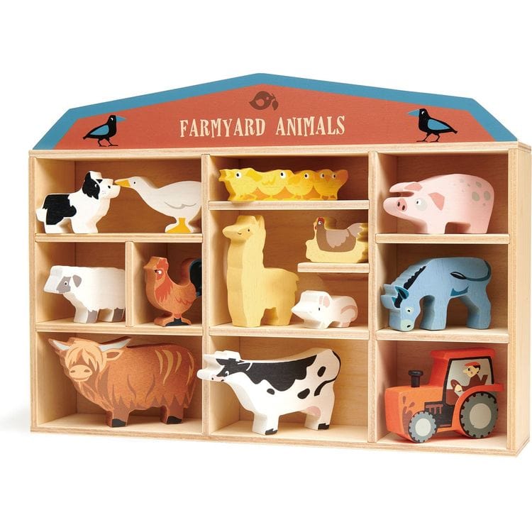 Alternative view of Wooden Farmyard Animals