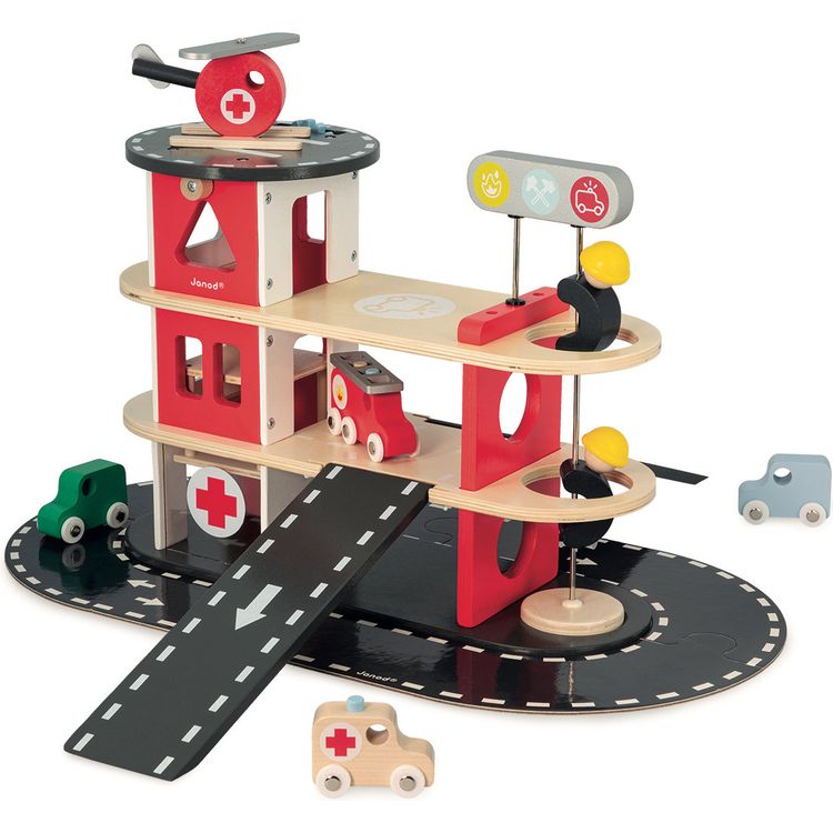 Wooden Fire Station Playset - Image 5