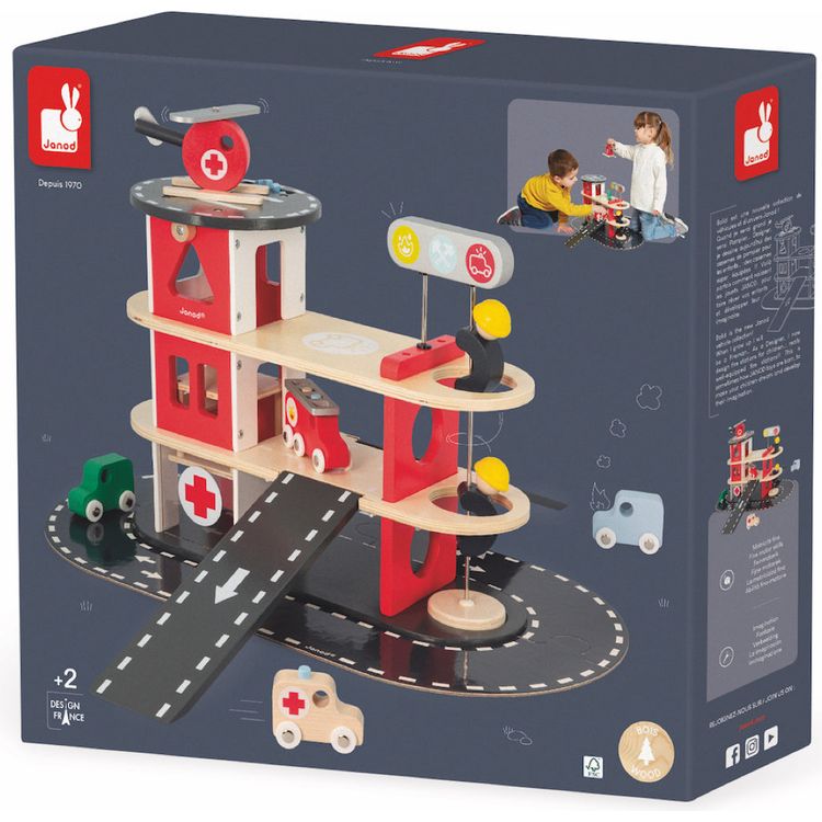 Wooden Fire Station Playset - Image 7