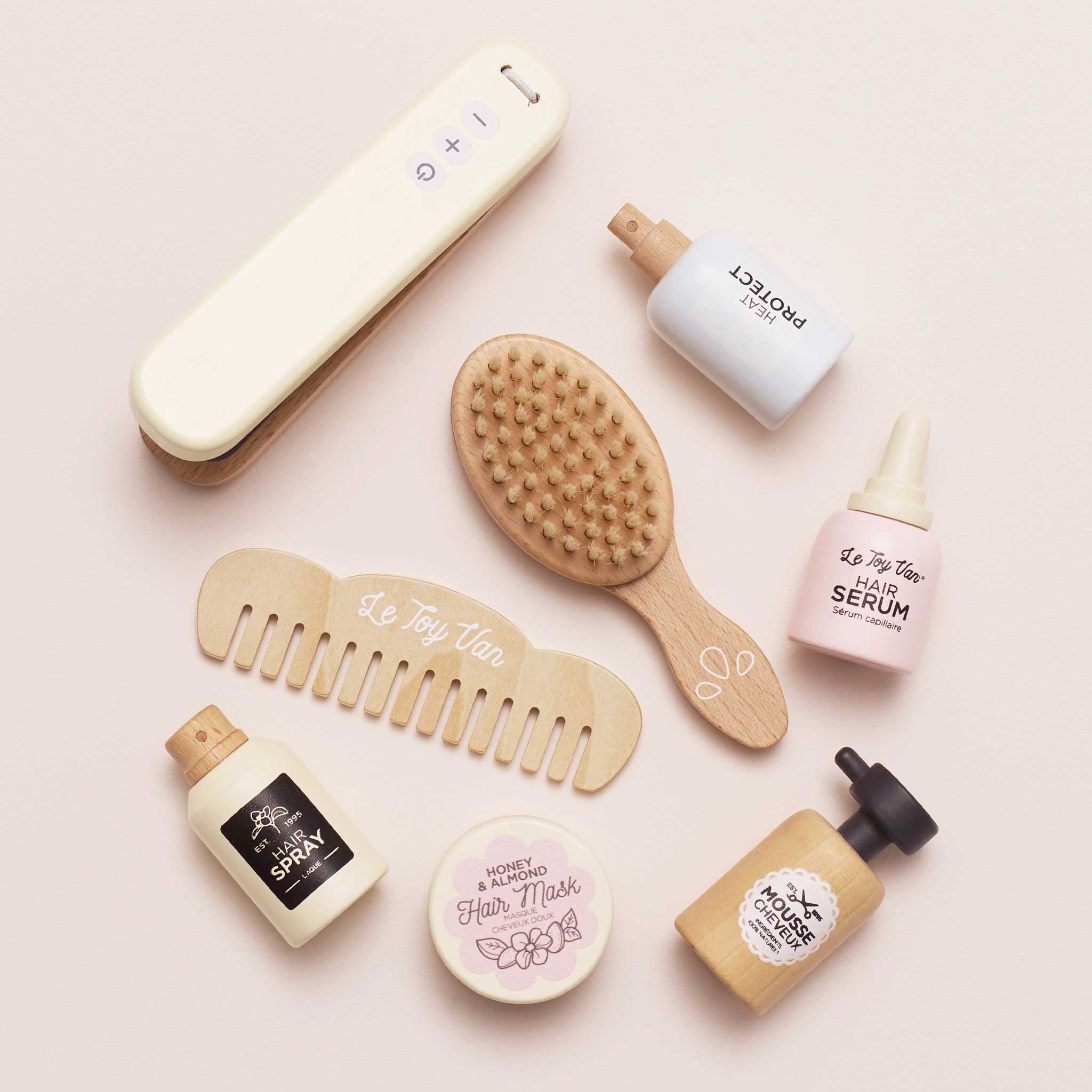 Wooden Hair Straighteners & Accessory Pretend Play Set - Image 3
