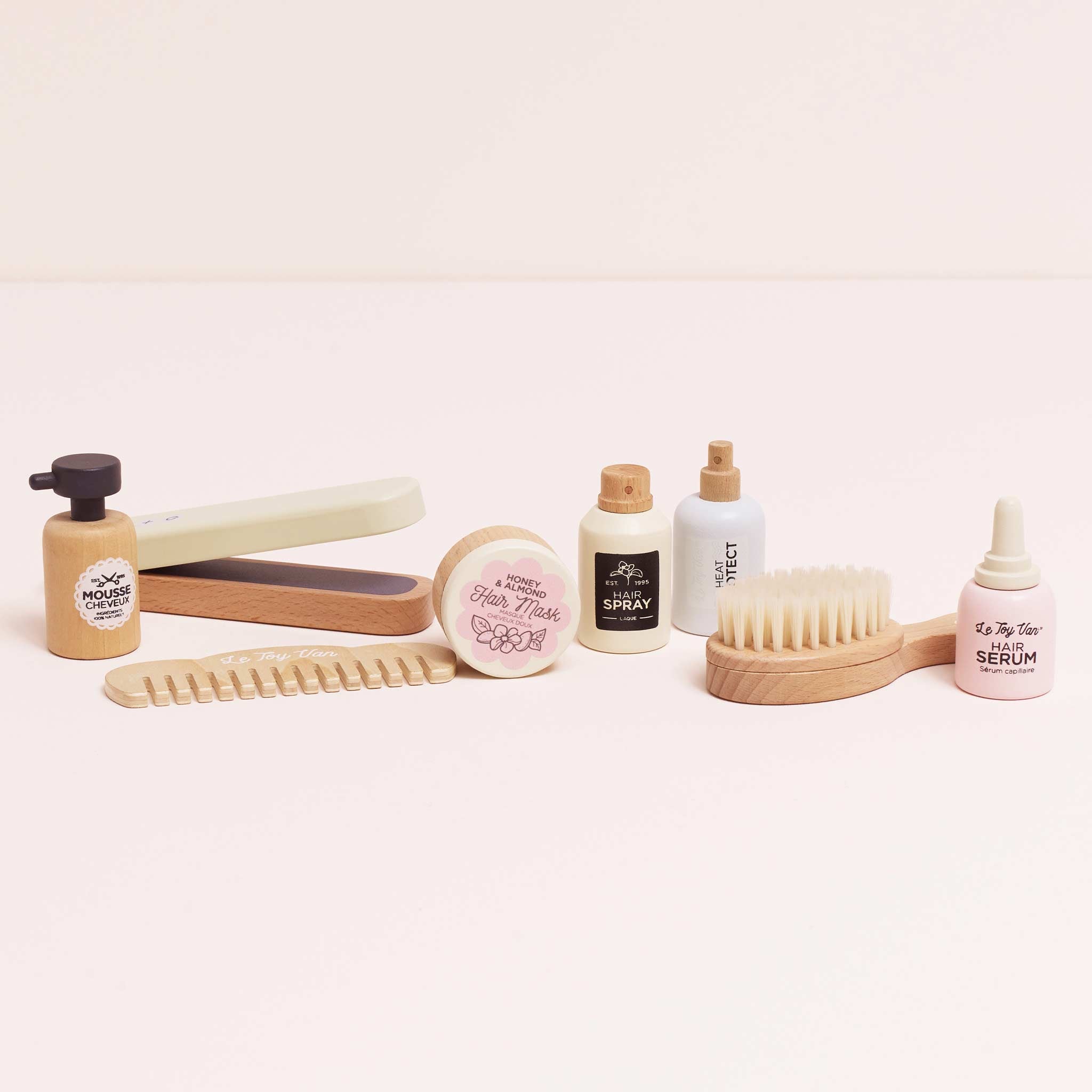 Wooden Hair Straighteners & Accessory Pretend Play Set - Image 5
