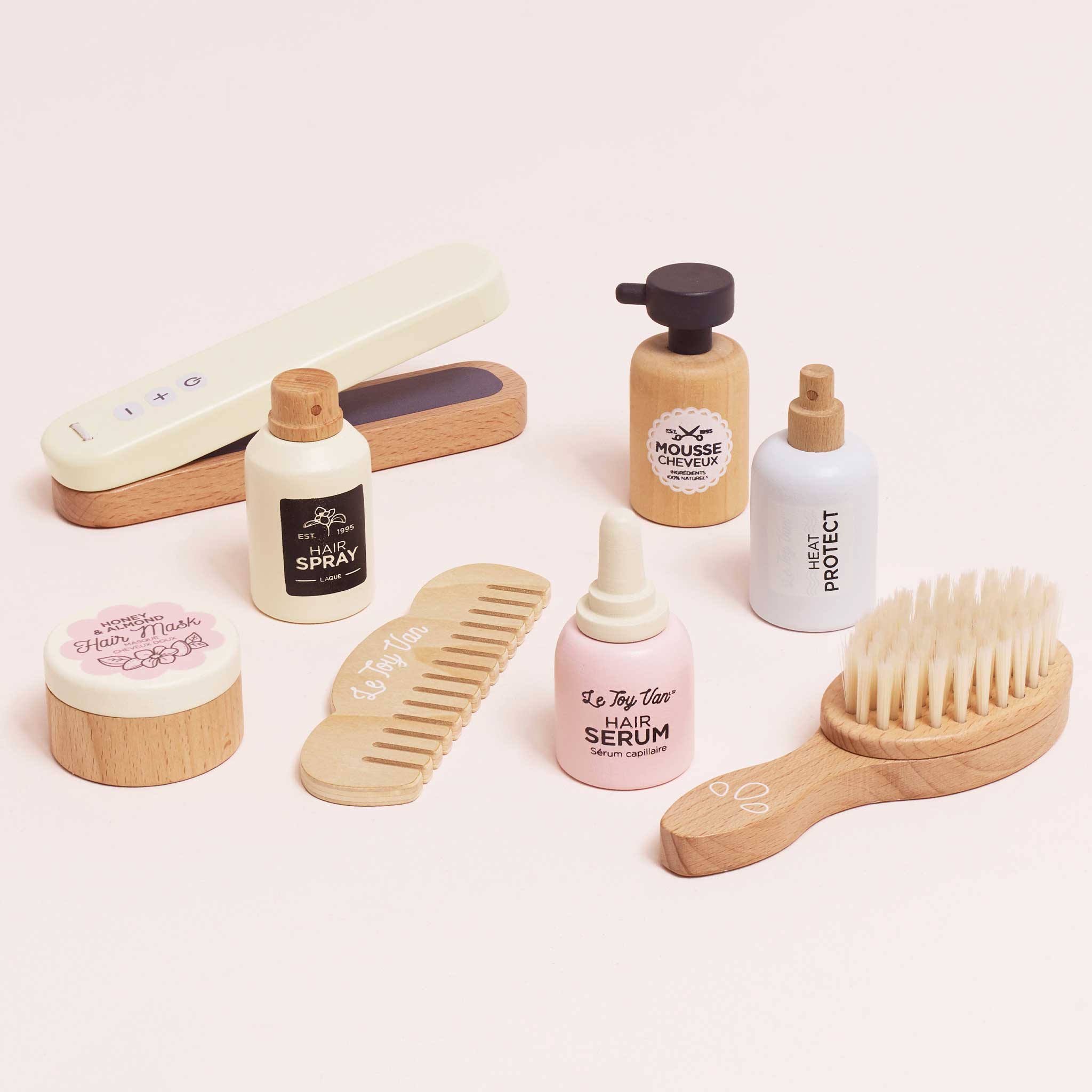 Wooden Hair Straighteners & Accessory Pretend Play Set - Image 6