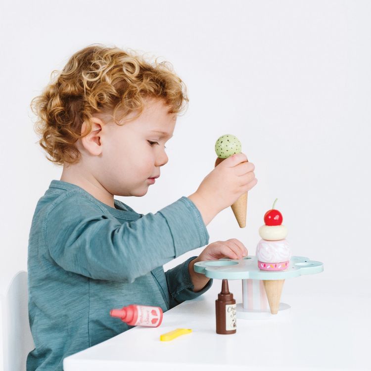Alternative view of Wooden Ice Cream Stand & Toppings