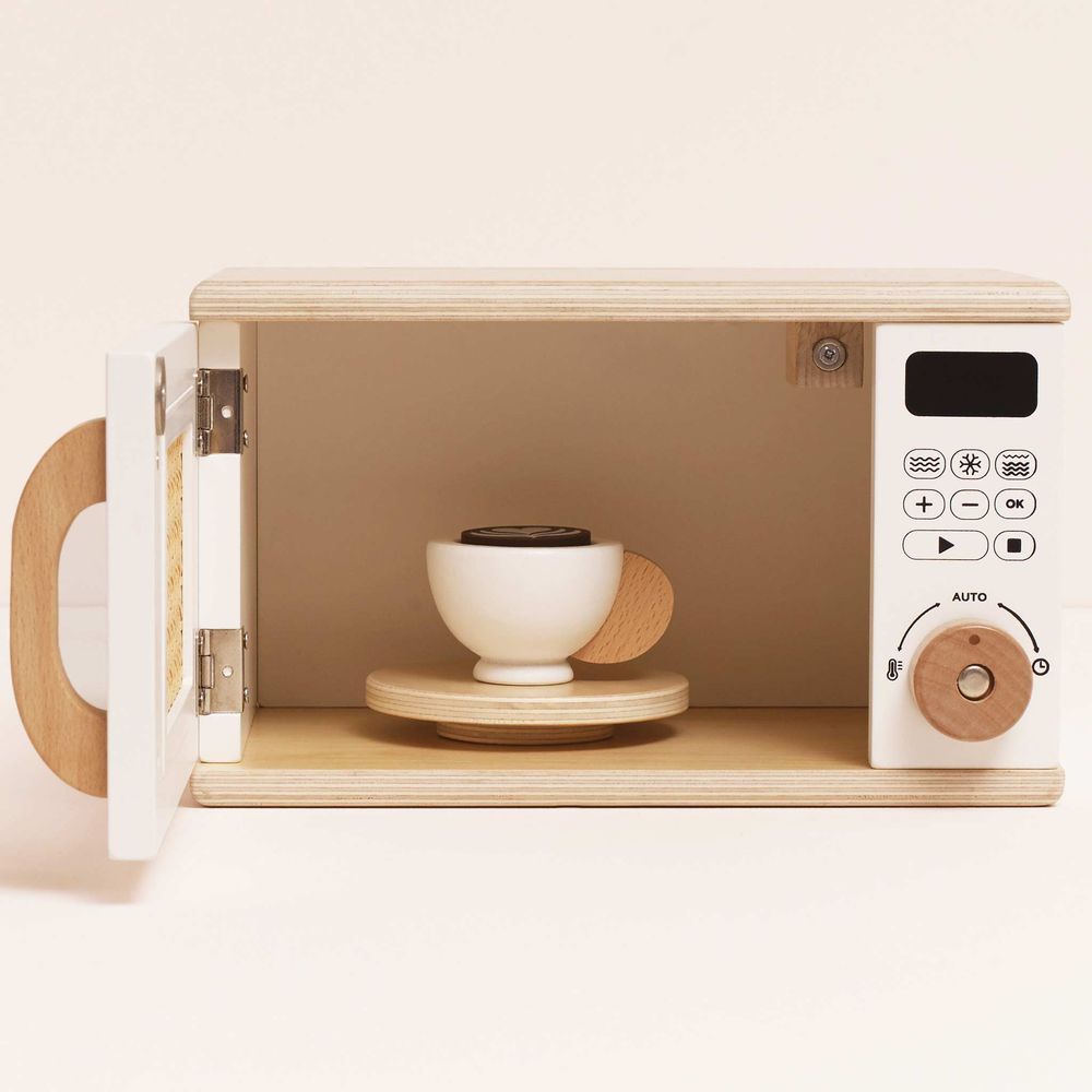 Alternative view of Wooden Microwave