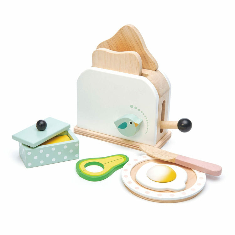 Wooden Mini Chef Breakfast Toaster Set - Image 3