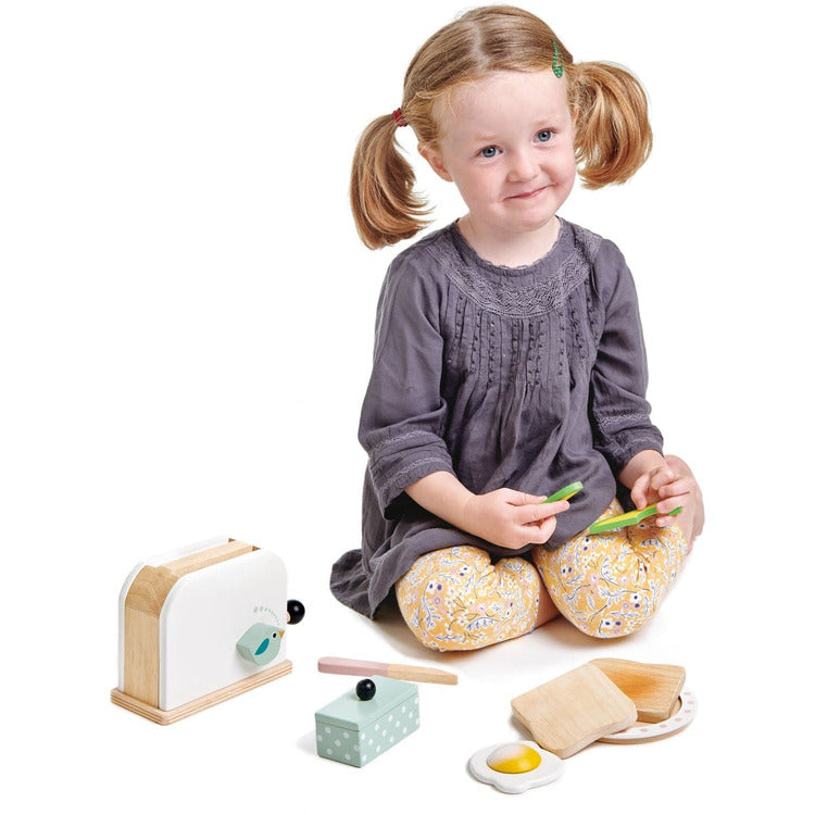 Alternative view of Wooden Mini Chef Breakfast Toaster Set