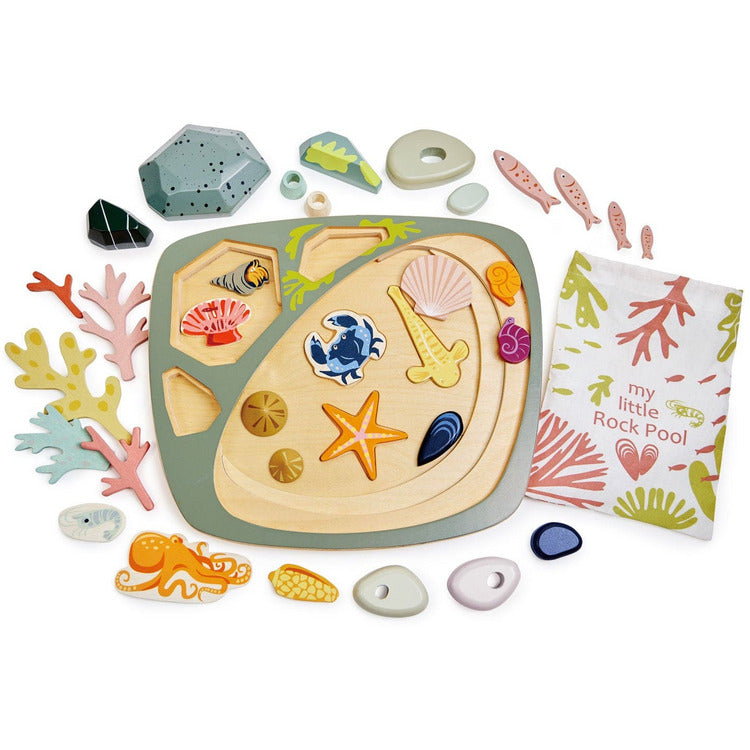 Alternative view of Wooden My Little Rock Pool Activity Toy