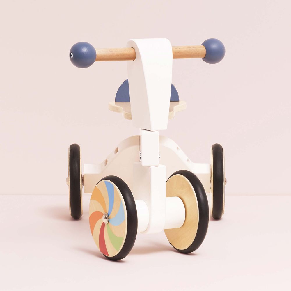 Wooden Rainbow Ride-On Trike - Image 4