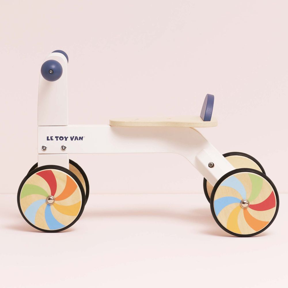 Wooden Rainbow Ride-On Trike - Image 6