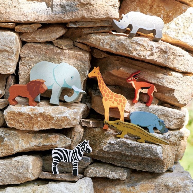 Alternative view of Wooden Safari Animal Collection