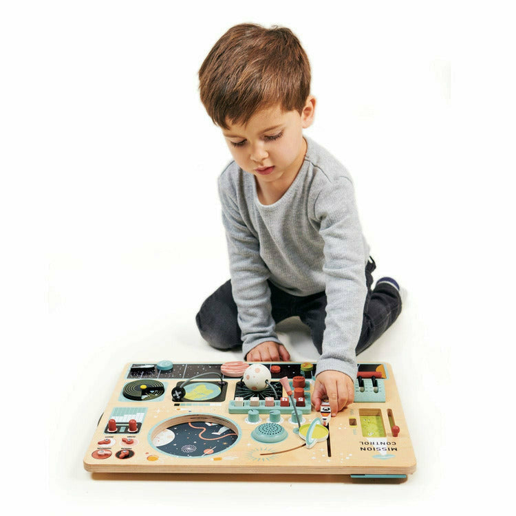 Wooden Space Station Activity Toy - Image 3