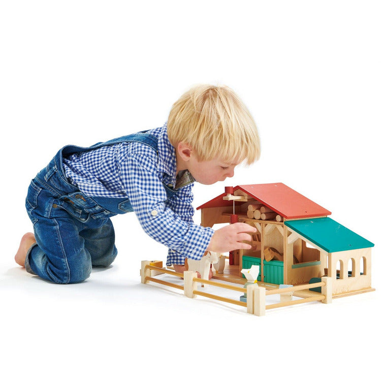 Wooden Tender Leaf Farm Playset - Image 3